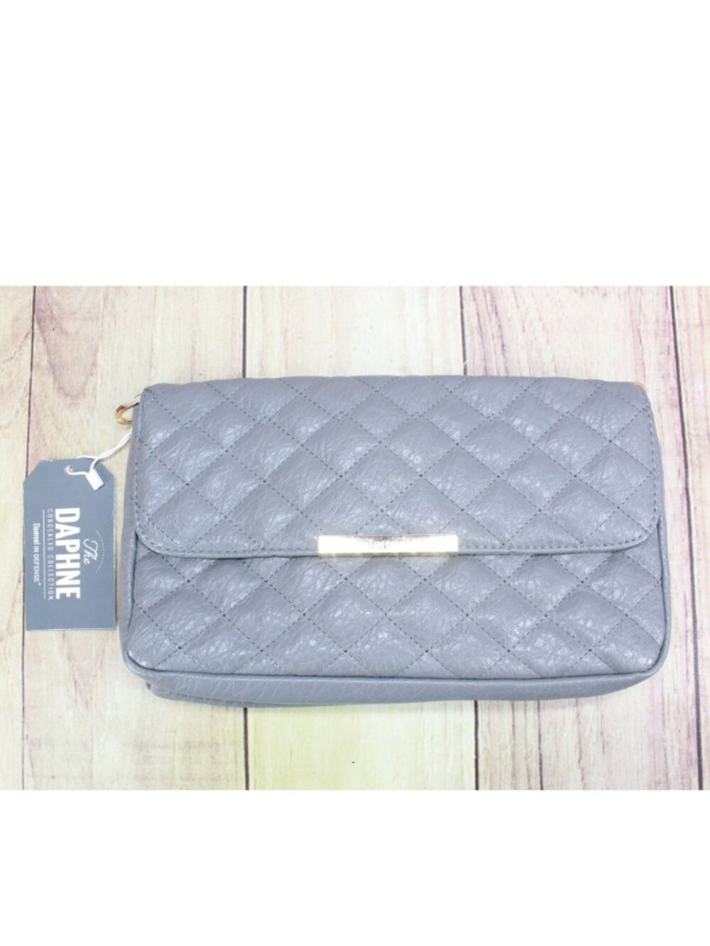 NWT Damsel In Defense Daphne Conceal Carry Blue Clutch Shoulder Purse 11x6 Inch